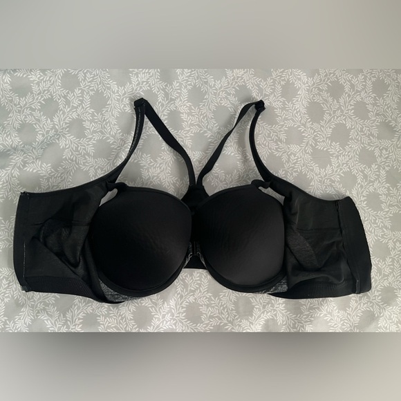 Victoria's Secret VSX Knockout Front Zip Sports Bra 34DDD Gray Black Padded - Picture 2 of 10